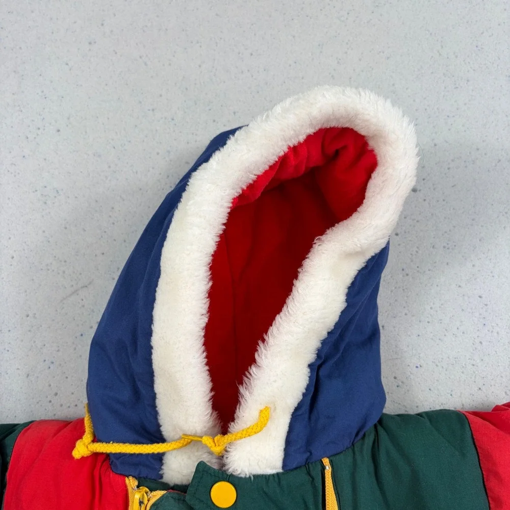 HUSH PUPPIES Vintage Multicolor Primary Colorblock Snowsuit 18M‎